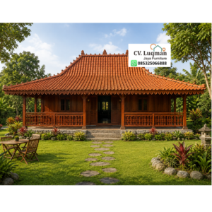 Rumah Kayu Jati 6 × 7 M