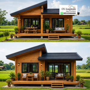 Rumah Kayu Jati 4 × 6 Meter