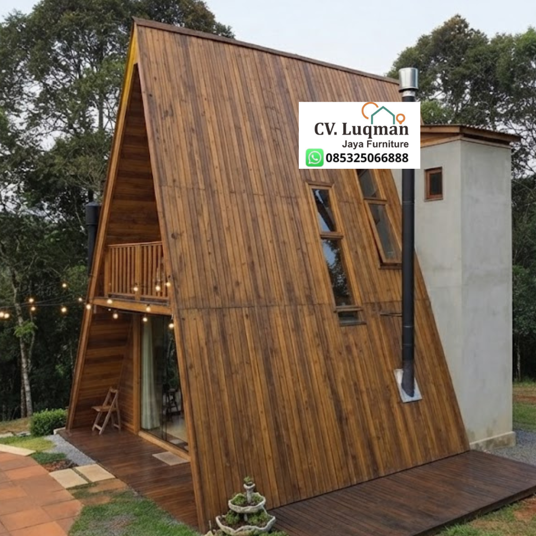Rumah Segitiga Kayu Jati Rumah Segitiga Kayu Jati