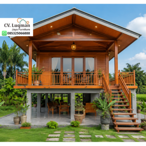 Rumah Panggung Kayu Jati Eksklusif