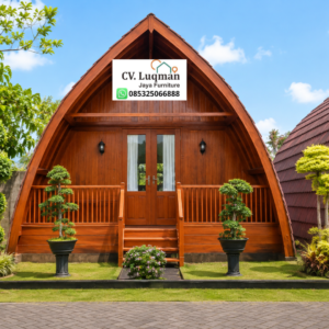 Rumah Lumbung Kayu Jati Estetik