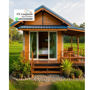 Rumah Panggung Kayu Jati Minimalis