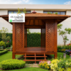 Gazebo Kayu Jati Minimalis