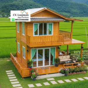 Rumah Kayu Jati Modern