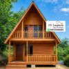 Rumah Glamping Kayu Jati 2 Lantai
