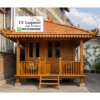 Gazebo Kayu Jati Minimalis