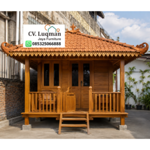 Gazebo Kayu Jati Minimalis