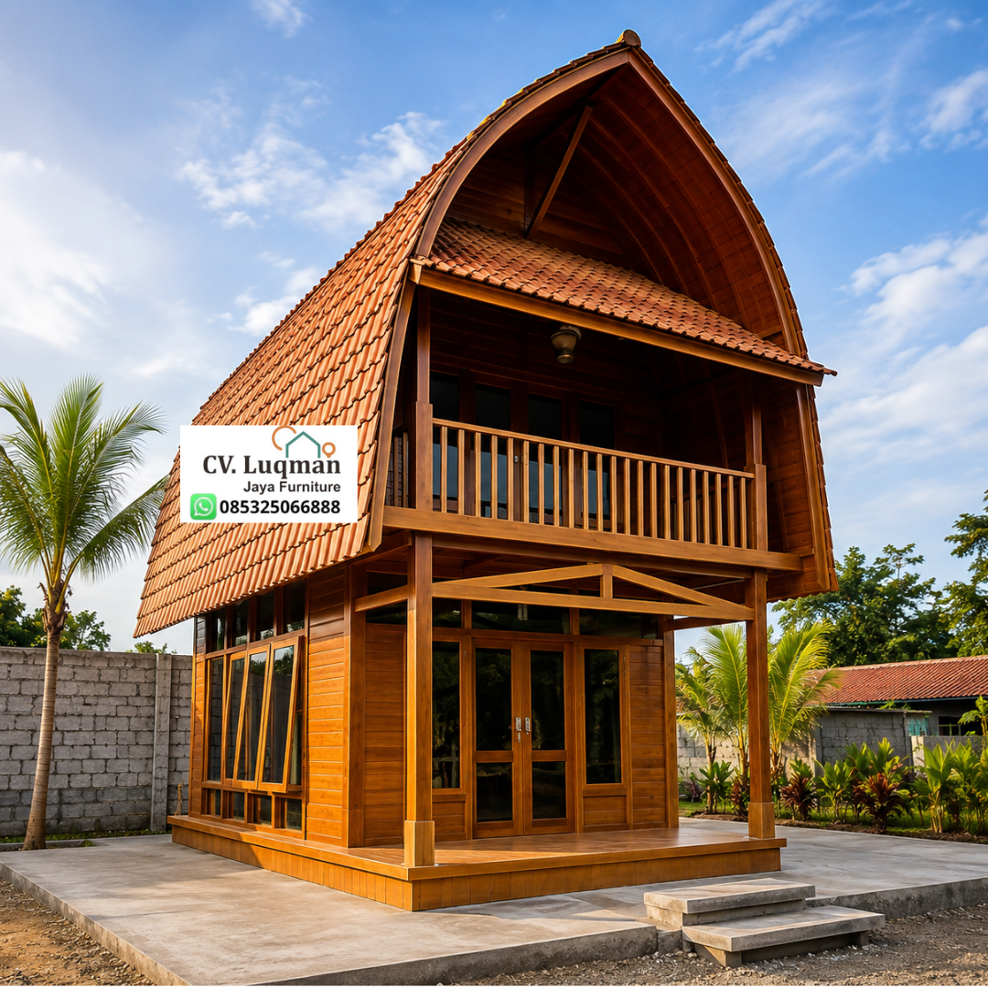 Rumah Lumbung Kayu Jati 2 Lantai Rumah Lumbung Kayu Jati 2 Lantai