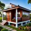 Rumah Glamping Kayu Jati Modern