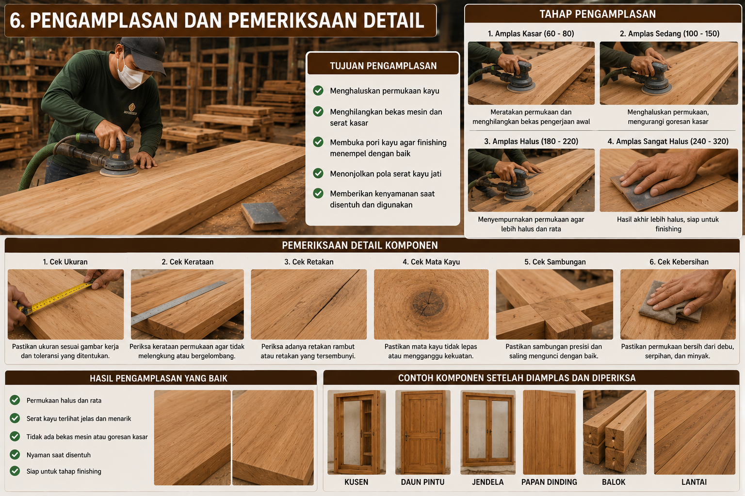 7 Tahapan Pengolahan Kayu Jati Sebelum Menjadi Komponen Rumah