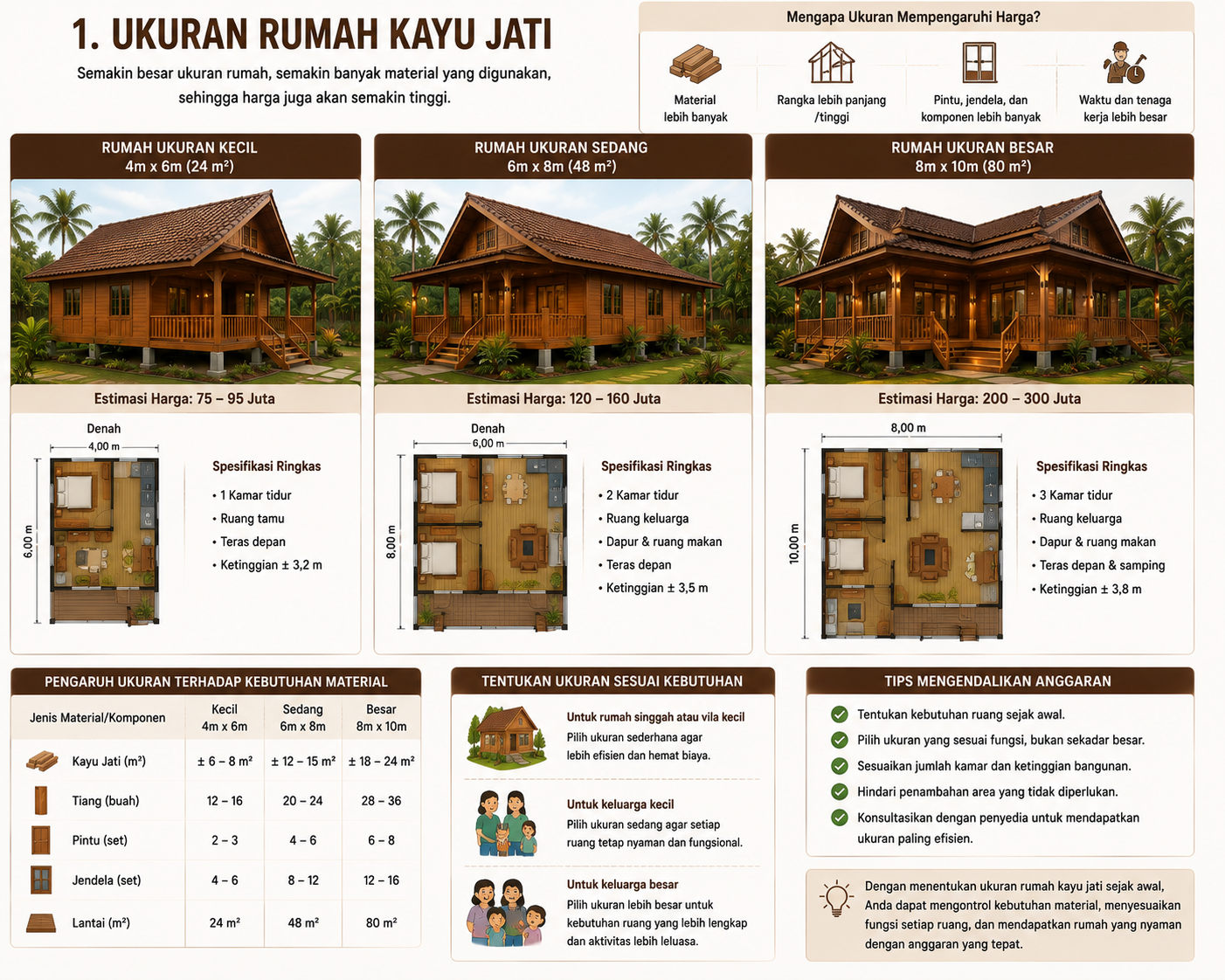 7 Faktor yang Mempengaruhi Harga Rumah Kayu Jati