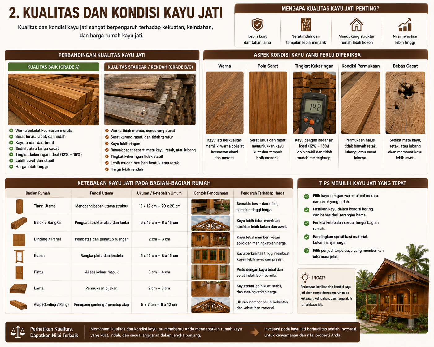 7 Faktor yang Mempengaruhi Harga Rumah Kayu Jati