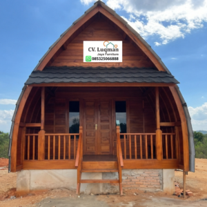 Rumah Lumbung Kayu Jati 1 Lantai