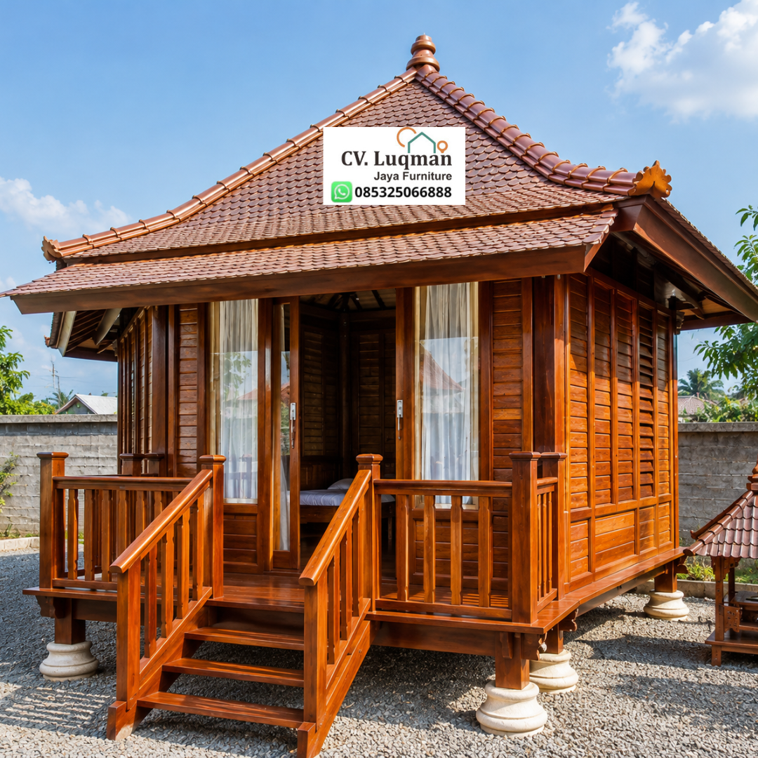 Rumah Kayu Jati Limasan Mewah Rumah Kayu Jati Limasan Mewah