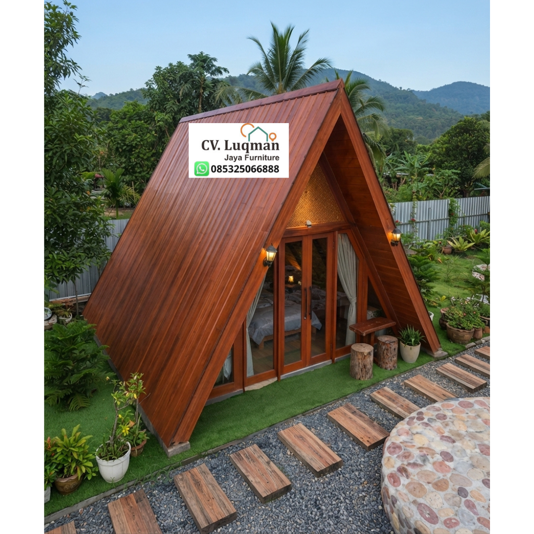 Rumah Kayu Segitiga Minimalis Rumah Kayu Segitiga Minimalis