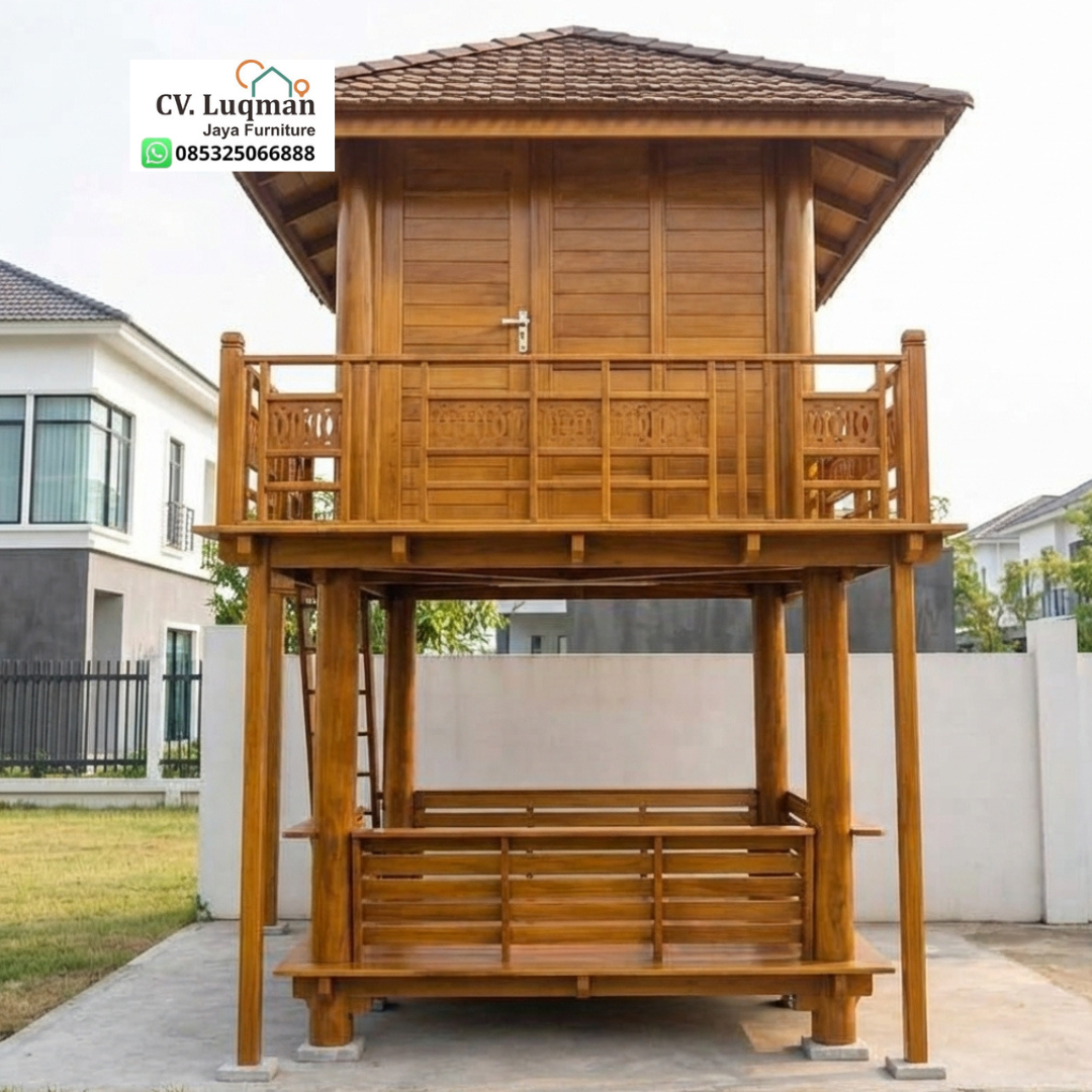Rumah Kayu Jati 2 Lantai Klasik Rumah Kayu Jati 2 Lantai Klasik