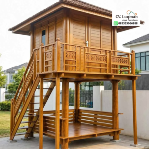 Rumah Kayu Jati 2 Lantai Klasik