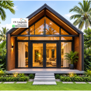 Rumah Glamping Kayu Jati Klasik