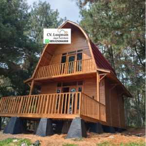 Rumah Lumbung Kayu Jati 2 Lantai