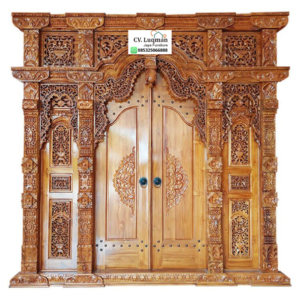 Pintu Gebyok Ukir Kayu Jati Klasik