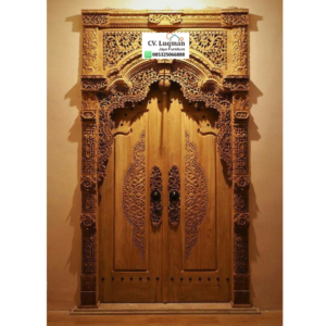 Pintu Gebyok Ukir Kayu Jati