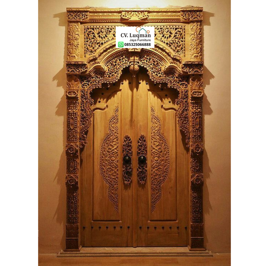Pintu Gebyok Ukir Kayu Jati