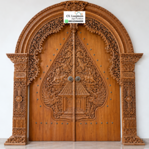 Pintu Gebyok Ukir Kayu Jati Eksklusif