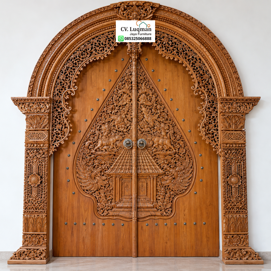 7 Keunggulan Pintu Gebyok Kayu Jati Ukir untuk Mempercantik Rumah dengan Sentuhan Tradisional