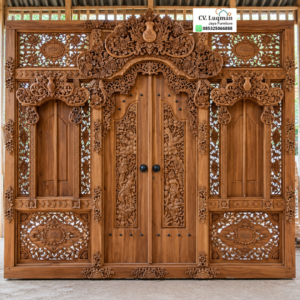 Pintu Gebyok Ukir Kayu Jati Klasik