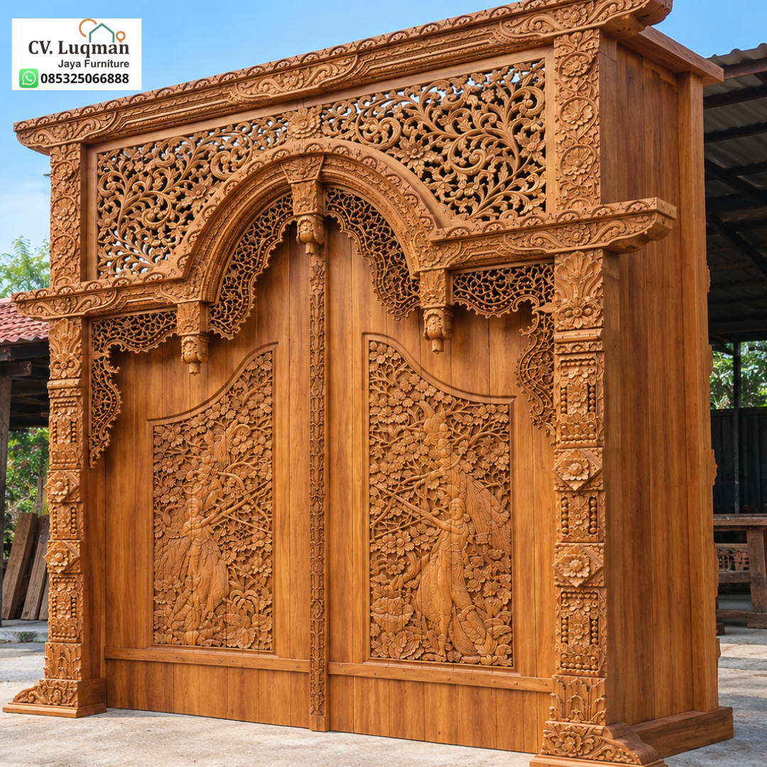 Pintu Gebyok Ukir Kayu Jati Pintu Gebyok Ukir Kayu Jati