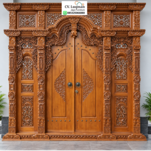 Pintu Gebyok Ukir Kayu Jati