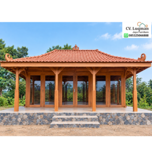 Rumah Joglo Kayu Jati Minimalis Modern