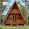 Rumah Segitiga 2 Lantai Kayu Jati Modern
