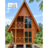 Rumah Segitiga Asimetris 2 Lantai
