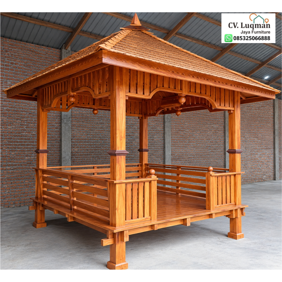 Gazebo Ukir Jepara Kayu Jati Klasik Gazebo Ukir Jepara Kayu Jati Klasik