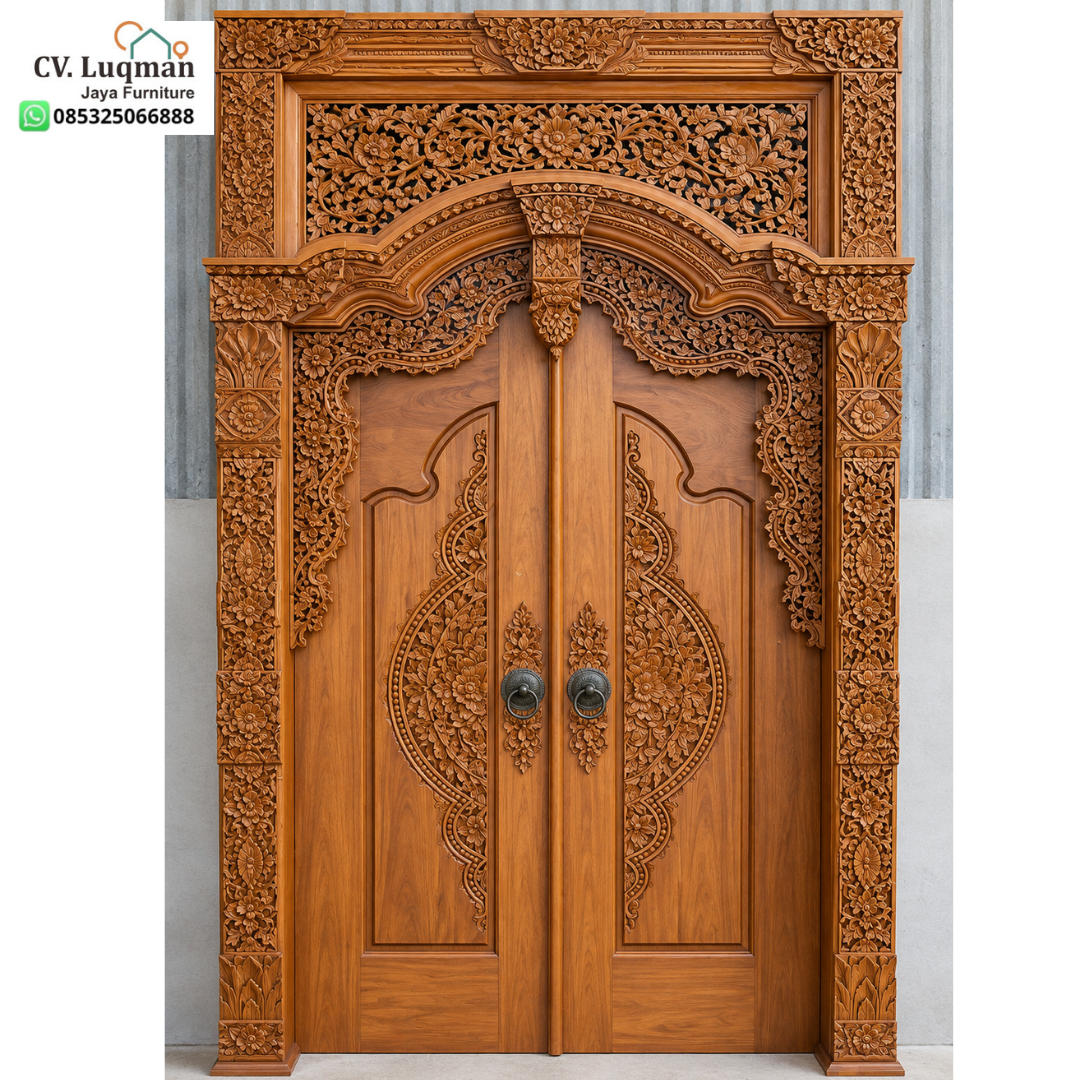Gebyok Pintu Kayu Jati Ukiran Klasik Mewah Gebyok Pintu Kayu Jati Ukiran Klasik Mewah