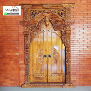 Pintu Gebyok Minimalis Kayu Jati Eksklusif