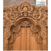 Pintu Gebyok Jati Ukir Relief Megah