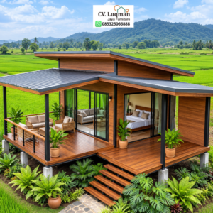 Pesona Rumah Kayu Jati Minimalis Modern Estetik