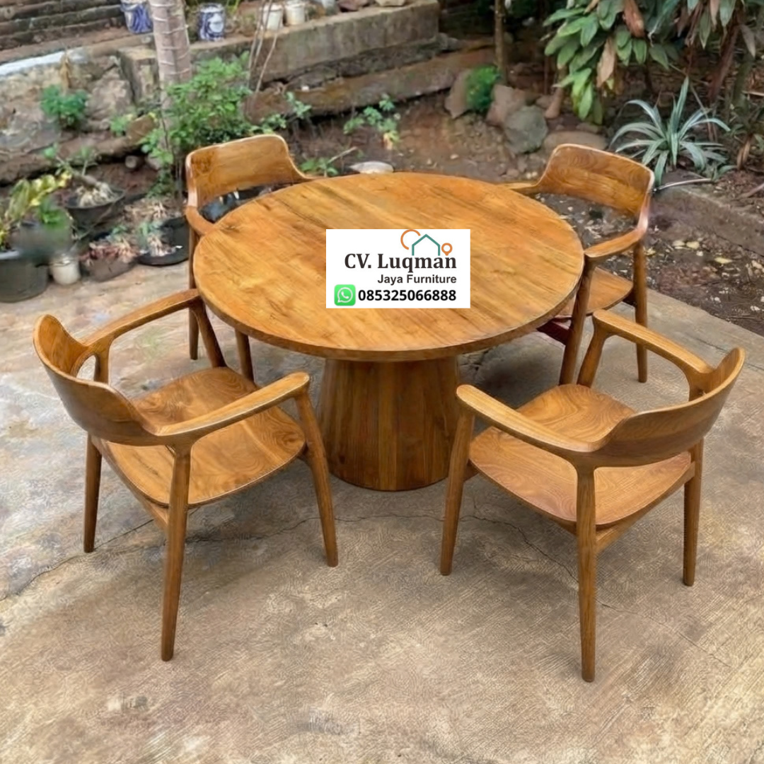 7 Keunggulan Set Meja Makan Kayu Jati 4 Kursi untuk Ruang Makan yang Elegan dan Nyaman