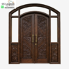 Pintu Utama Ukir Minimalis CNC Kayu Jati Mewah dari Luqman Jaya Furniture