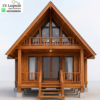 Triangle Loft Resort: Rumah Segitiga Kayu Jati 2 Lantai Tipe 4x6