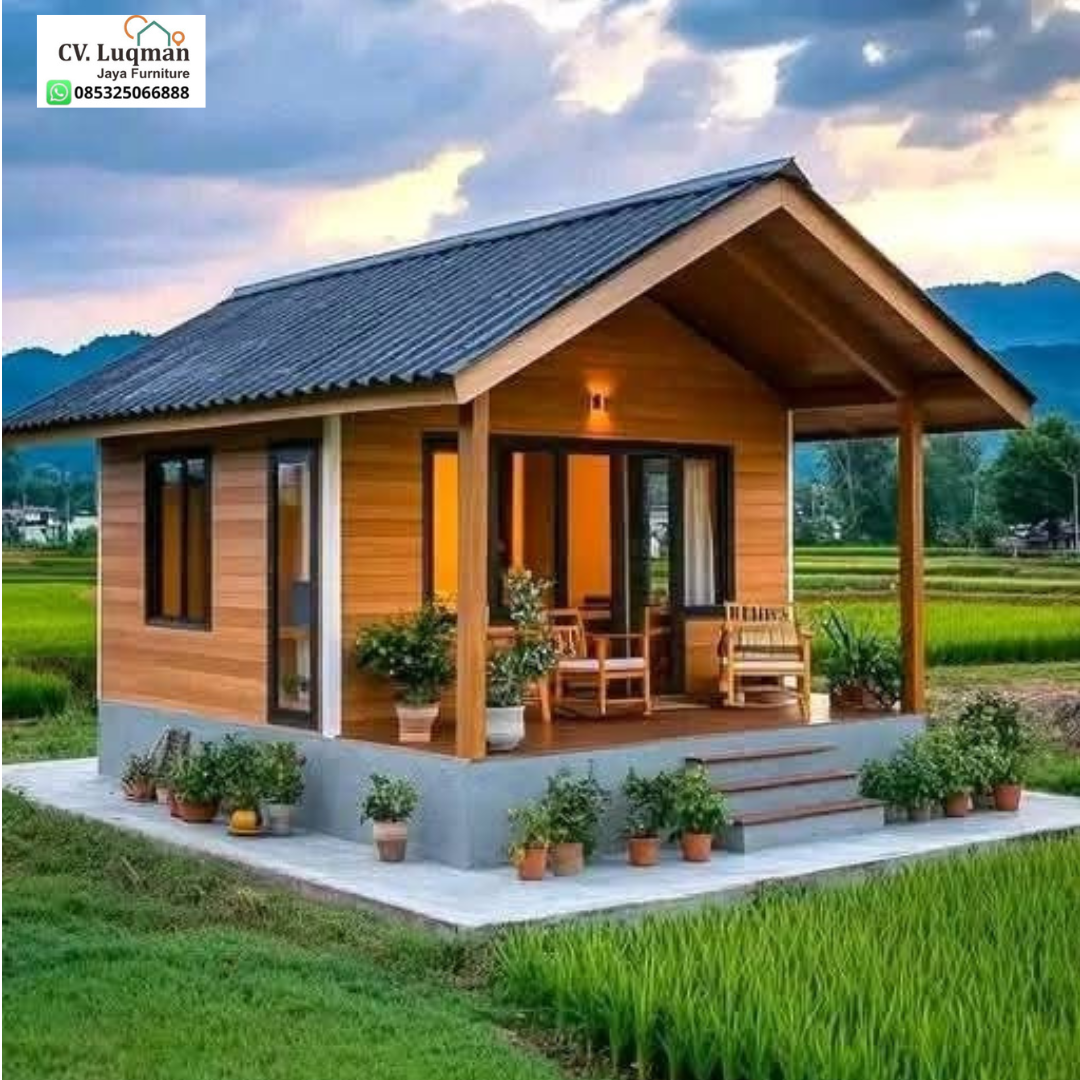 Rumah Kayu Jati Minimalis Modern Rumah Kayu Jati Minimalis Modern