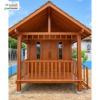 Gazebo Kayu Jati Minimalis Modern