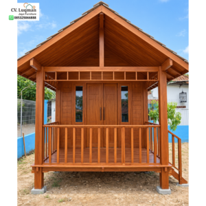 Gazebo Kayu Jati Minimalis Modern