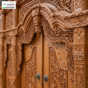 Pintu Gebyok Ukir Kayu Jati Mewah