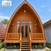 Rumah Lumbung Kayu Jati Minimalis Estetik