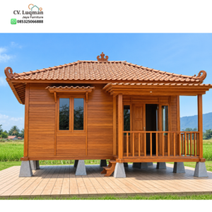 Rumah Panggung Kayu Jati Tradisional Eksklusif