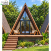 Rumah Segitiga Kayu Jati Minimalis Modern