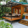 Rumah Kabin Panggung Kayu Jati 4x6